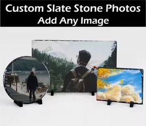Piedra de pizarra foto personalizada agrega cualquier texto de imagen personalizado - Imagen 1 de 7