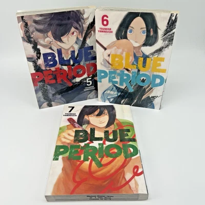 Serie Manga Periodo Azul Vol. Lote de 3 ex biblioteca 5-7 de Tsubasa Yamaguchi Foto 1 de 4