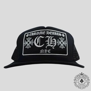 Chrome Hearts NYC CH Patch Trucker Hat in Black - Picture 1 of 8