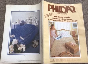 Vintage book crochet/knit bedspreads, lampshades, trimmings etc Phildar No 3 - Picture 1 of 23