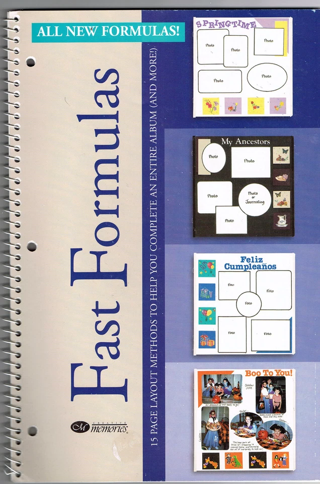 CREATIVE MEMORIES FAST FORMULAS VOL 2 IDEAS BOOK 2000 BN & NLA - image 1 of 1
