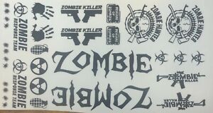 1/10 1/8 RC Zombie Stickers / Decals -fits Traxxas Arrma Losi Redcat axial #9