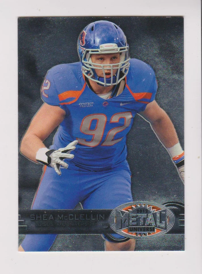 2012 Fleer Metal Universe Retro #M-83 Shea McClellin rookie, Boise State Broncos - Image 1 of 1