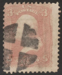 Scott #65 3 Cent 1861-62 Cork Cancel 65SP23_53 - Picture 1 of 1