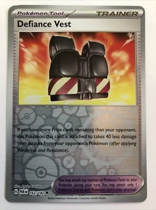 Pokémon TCG Paradox Rift Defiance Vest Reverse Holofoil 162/182 NM - Picture 1 of 2