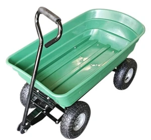 75L Leichter Rollbarer Tragbarer Garten Hof Muldenkipper Strandwagen Rollwagen - Bild 1 von 8