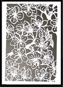 CRAFTBUG STENCIL A4 SIZE LAYERING STENCIL ~FLOWERS CODE S27F-B22 - Picture 1 of 2