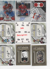 Montreal Canadiens * SERIAL #'d Rookies Autos Jerseys * ALL CARDS ARE GOOD CARDS