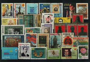 Ecuador Briefmarken aus dem verschiedenen Jahren - 1 Steckkarte