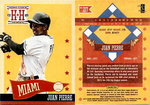 Juan Pierre 2013 Panini Hometown Heroes Baseball Card 217  Miami Marlins