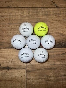 31 Callaway Triple Track ERC Soft Golf Balls 3A-5A Condition White & Yellow - Picture 1 of 3