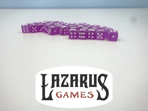 Chessex: Bloque de dados esmerilado de 12 mm púrpura con pepitas blancas - Imagen 1 de 4