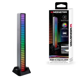 Barra de luz ecualizador LED RGB+IC personalizable con sonido reactivo y recargable - Imagen 1 de 2
