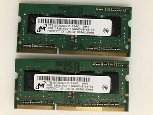 4GB Micron PC3-10600S DDR3 1333MHz SODIMM Memory ( 2GBx2GB ) Laptop Ram - Picture 1 of 1