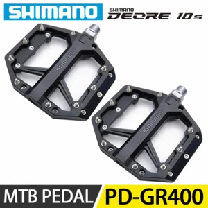 Shimano Deore M4100 PD-GR400 MTB Off-Road Flat Pedal For Casual Trail Riding - Picture 1 of 2