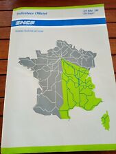 Réseau  sud est corse-CHAIX/ INDICATEUR horaires OFFICIEL SNCF-train- été 1990