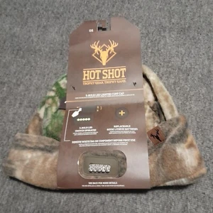 Hot Shot Trophy Gear Camo 5-bulb Led Lighted Cuff Cap w/2032 Battery-New & Warm! - Picture 1 of 6