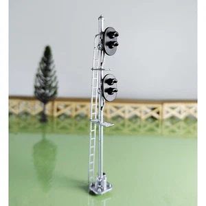 1 x HO scale model railroad 2 heads 2 aspects block signal LED made #K22Sg - Picture 1 of 5
