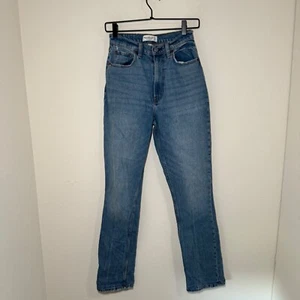Abercrombie & Fitch Jeans Women's Size 25 Blue 90s Slim Straight Ultra High Rise - Picture 1 of 8