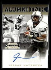 2015 Panini Contenders Draft Picks Alumni Ink Jordan Matthews Auto Vanderbilt
