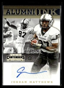 2015 Panini Contenders Draft Picks Alumni Ink Jordan Matthews Auto Vanderbilt