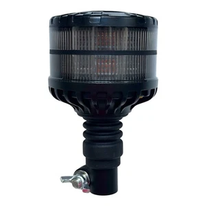 1x LED Warnleuchte mit 2 Leuchtmodi orange amber Rundumleuchte 12V 24V E9 Ø110mm - Bild 1 von 12