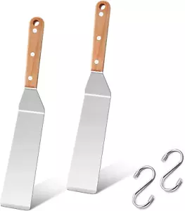 Metal Spatula Set of 2, Hasteel 12In Long Stainless Steel Griddle Spatula, Heavy - Picture 1 of 12