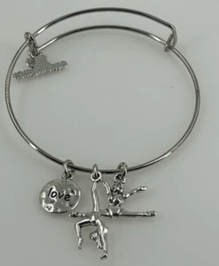 I Love Gymastik Armreif Armband Hänger Charms silberfarben Modeschmuck - Bild 1 von 7