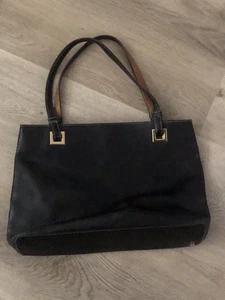 Kate Spade Black Pebbled Leather Executive Handbag Shoulder Bag Purse - Picture 1 of 9