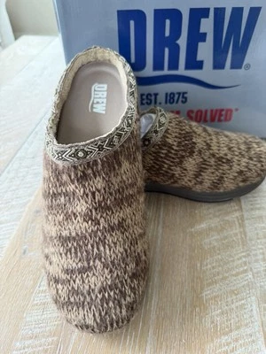 Zapatillas Drew para hombre Wide Relax Slide marrón talla 9 4E Foto 1 de 4