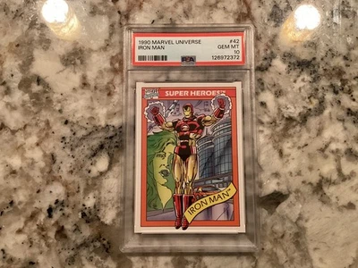 Iron Man 1990 Marvel Universe Impel #42 RARE PSA 10 Gem Mint Comic Super Hero - Image 1 of 3