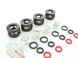 Monsun Chain Gun Hardline 1/2" x 5/8" Złączki zaciskowe, 4-pak, czerwony - Zdjęcie 1 z 4
