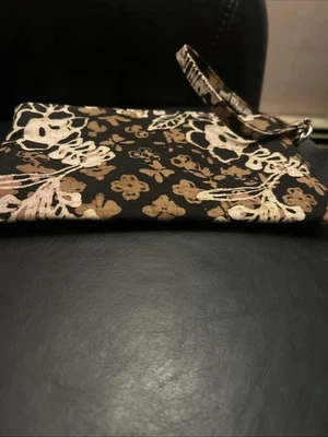 The Sak Wristlet Wallet- Floral Design, Black and Brown - Image 1 of 4