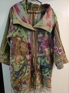 Anu 100% Wool Embroidered Boho Hippie Vintage Chic Style - Picture 1 of 8