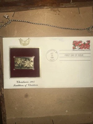 USA: (Four 1985) Extra Fine - FDC: w/ 22K gold replica. Retail value. $100.00 - Image 1 of 3