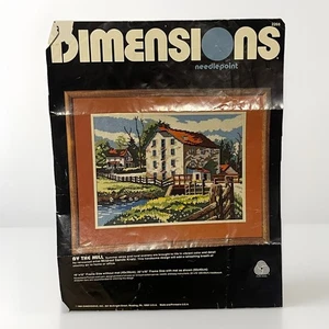 Vintage 1984 Dimensions Wool Needlepoint Kit #2266 By The Mill 20x16" Open Bag - Picture 1 of 2