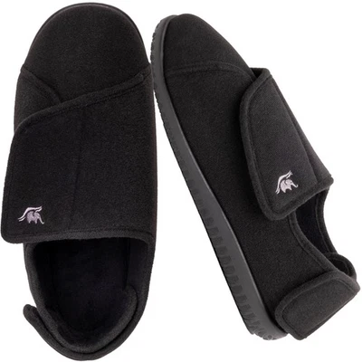 Zapatillas de espuma viscoelástica para diabéticos extra anchas para hombre, antideslizantes, lavables a máquina Foto 1 de 4