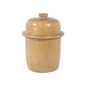 Trinket Spice Jar Lidded Wood Turned Maple Signed Numbered 2011 - Picture 1 of 6