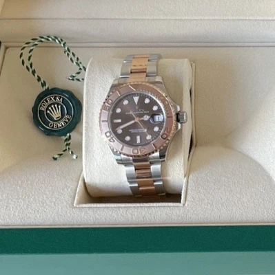 Rolex 37 Yacht-Master Everose Oro 268621-0003 Marrón Chocolate NUEVO + PAPELES Foto 1 de 4