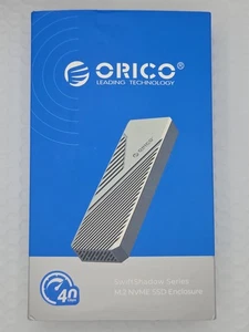 Orico Swift Shadow Series M.2 NVME SSD Enclosure CNM2-U4 Aluminum Gray 40Gbps - Picture 1 of 6
