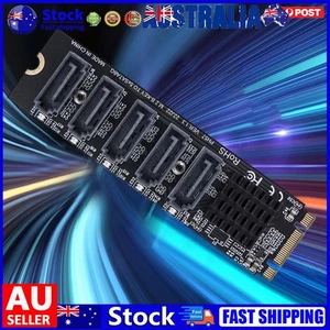 M.2 MKEY PCI-E Expansion Card M.2 To SATA 3.0 Adapter Card 6Gpbs SATA3.0 Adapter - Afbeelding 1 van 21