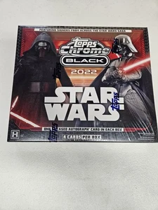 2022 Topps Star Wars Chrome Black Hobby Box Sealed - Bild 1 von 1