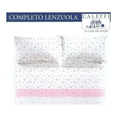 Lenzuola Caleffi Matrimoniale Beautiful Puro Cotone Completo - Immagine 1 di 2