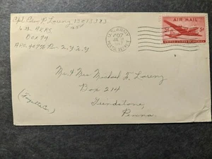 APO 407 MUNICH, GERMANY 1947 Army Cover 6th AVRS Soldier's Mail - Picture 1 of 2