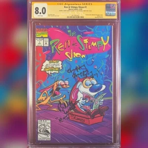 REN & STIMPY SHOW #1 CGC 8.0 SIGNED & INSCRIBED BY BILLY WEST - Picture 1 of 1