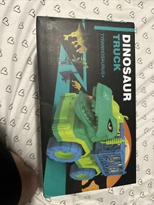 TEMI Dinosaurier LKW Spielzeug für Kinder 3-5 Jahre, Tyrannosaurus Transportauto  - Bild 1 von 5
