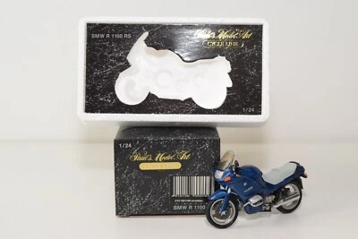 A93 1:24 MINICHAMPS CYCLE LINE BMW R 1100 RS R1100 RS MOTO BLU MIB - Immagine 1 di 4