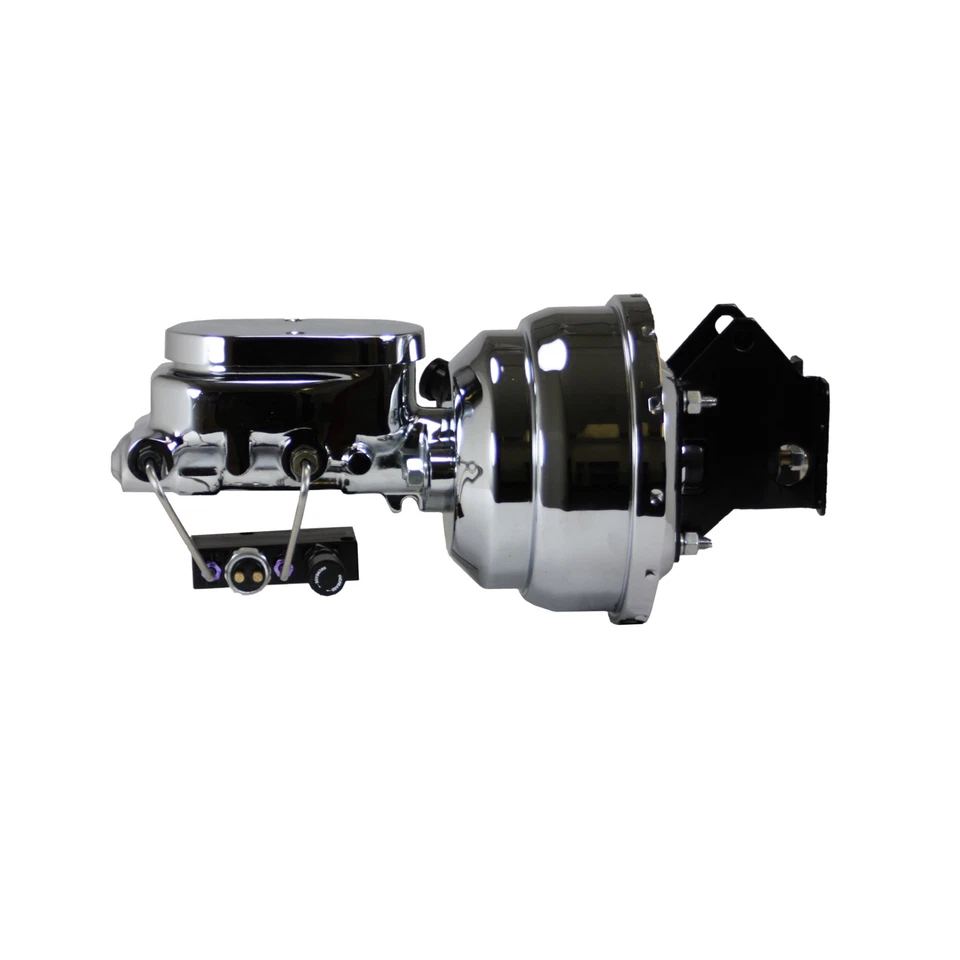 Ford F100 1957-72 8 pulgadas cromo potenciador de freno con maestro de disco de 1-1/8 pulgadas de diámetro Foto 1 de 4