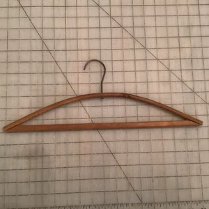 Vintage Wood Coat/ Pants Hanger Curved Wood Nailed Together - Picture 1 of 14