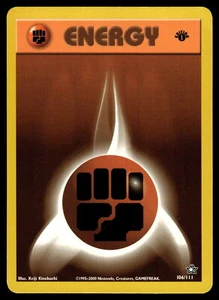 First Edition Fighting Energy #106/111 Neo Genesis Pokemon fast neuwertig oder besser - Bild 1 von 2